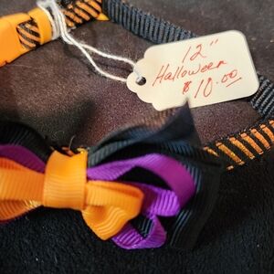Halloween Dog Collar with Bow